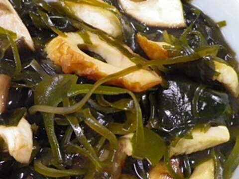 簡単、海藻ちくわ椎茸煮